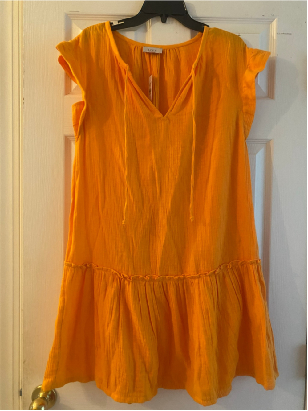 Women's LOFT Orange Mini Dress






 Size S